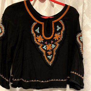 Black 3/4 Sleeve Shirt